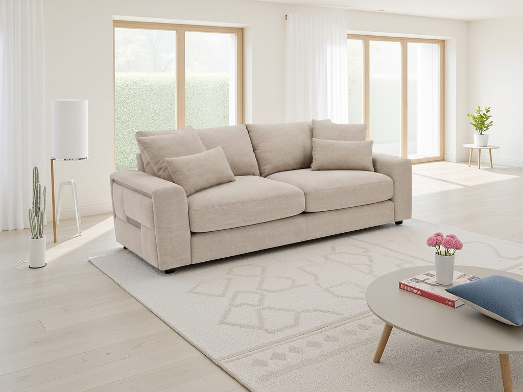 Jupiter Sofa Beige 3 Seater 3 Seater