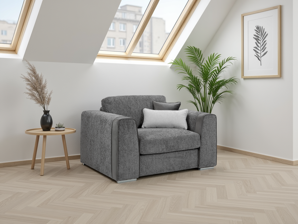 Naples Sofa Grey Armchair Armchair