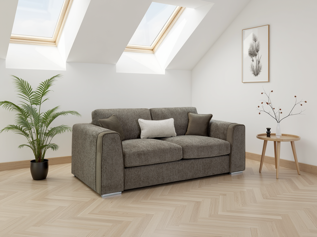 Naples Sofa Mocha 3 Seater 3 Seater
