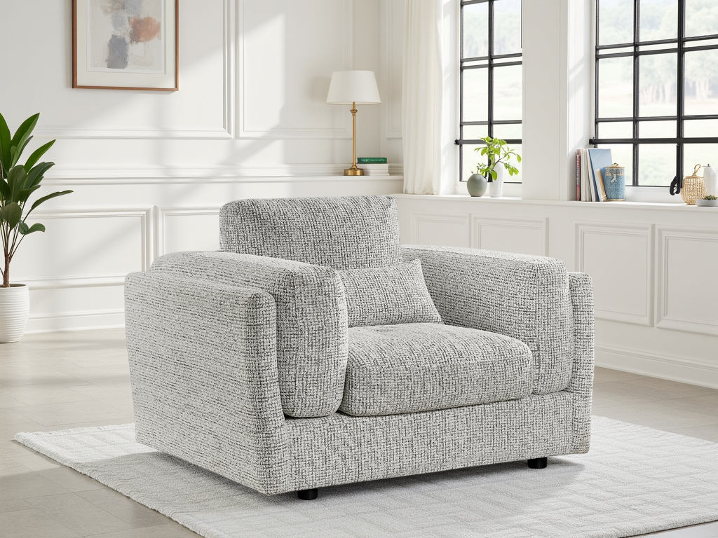 Bari Grey Sofa - Armchair