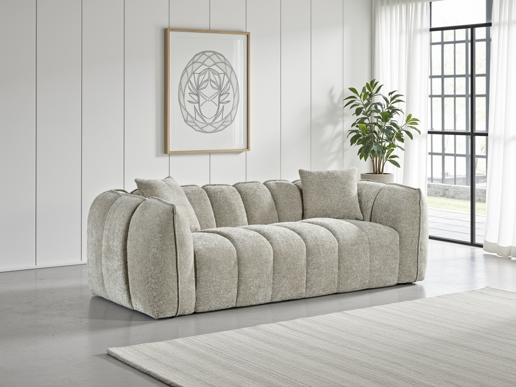 Venice Sofa Beige 3 Seater 3 Seater