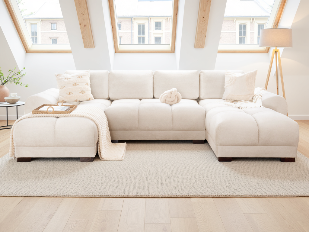 CC_COLOUR_SOURCE:gid://shopify/Product/16639447073113 Cream Azzuro Sofa Cream U Shape Corner