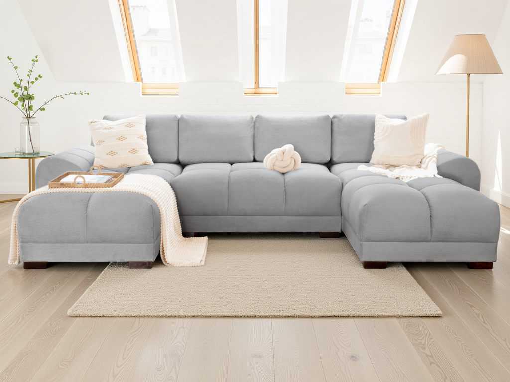 Azzuro Sofa U Shape Corner [Multiple Colours]