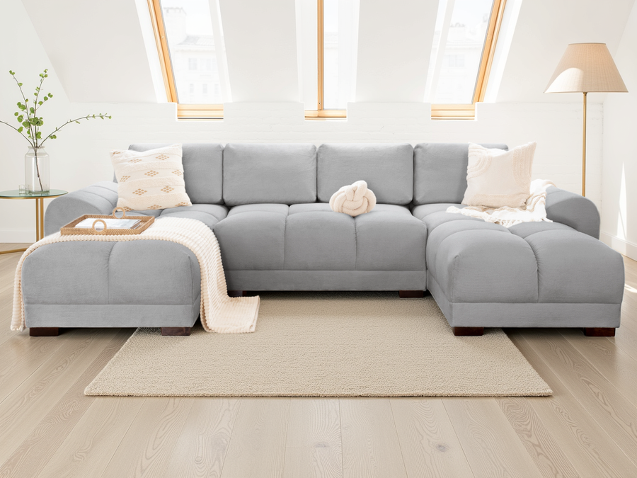 Azzuro Sofa U Shape Corner [Multiple Colours]