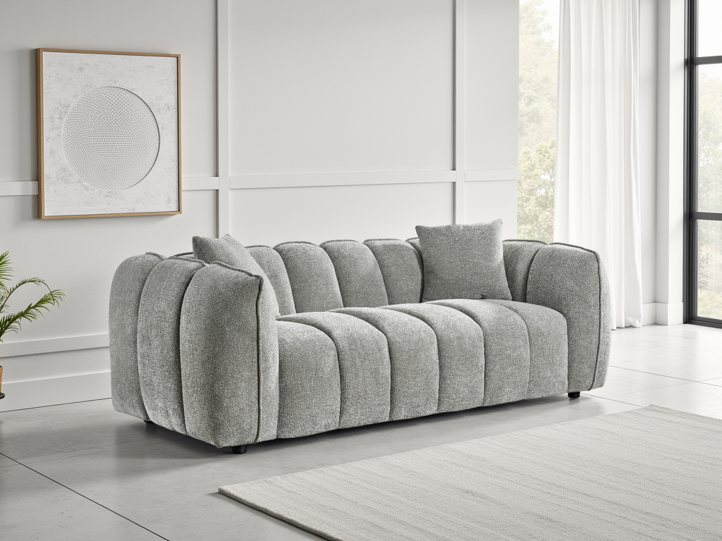 Venice Sofa Grey 3 Seater 3 Seater