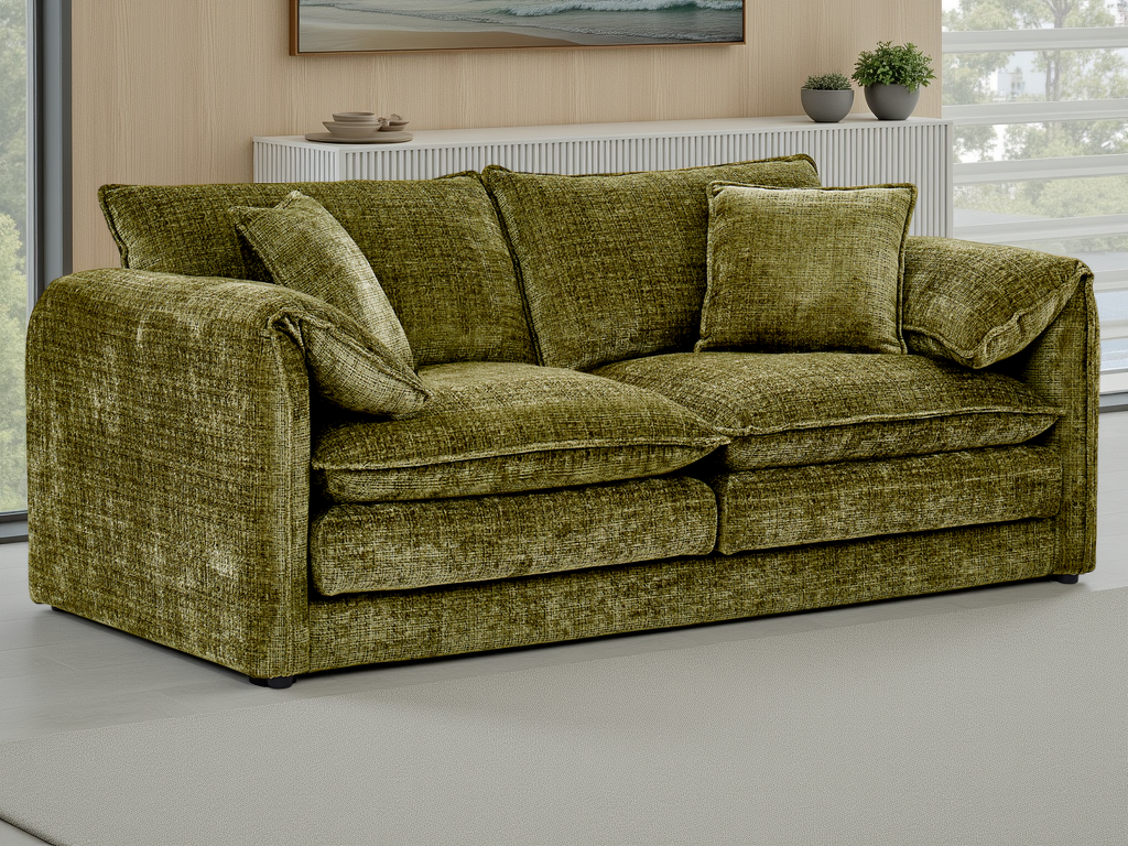 Solaya Sofa Olive 3 Seater 3 Seater