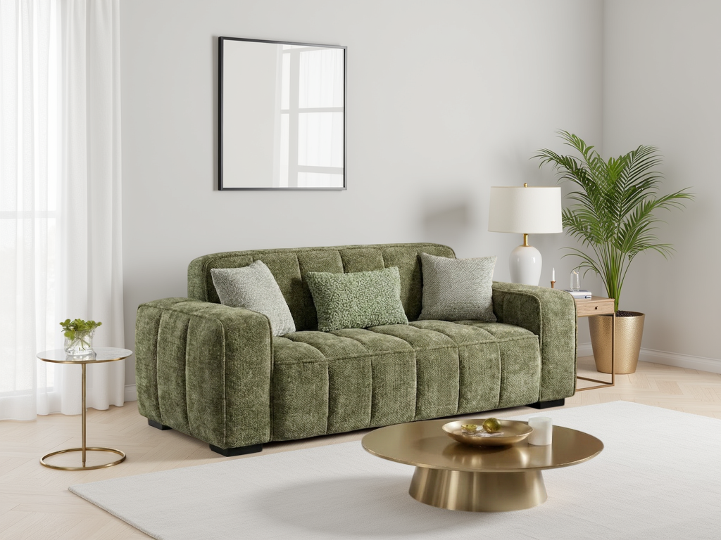 Paris Sofa Olive 3 Seater 3 Seater