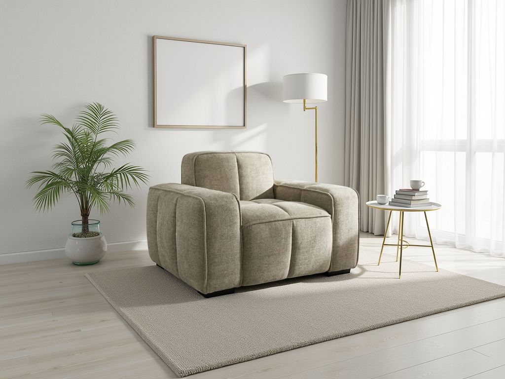 Paris Sofa Beige Armchair Armchair