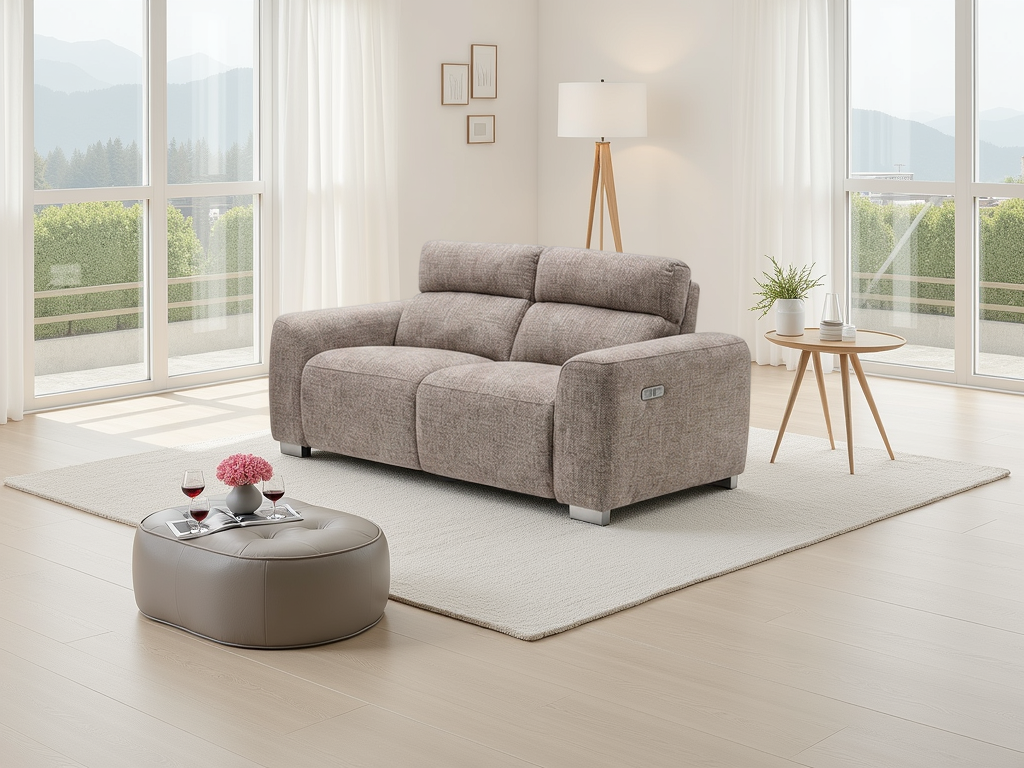 Toronto Electric Recliner Beige Sofa