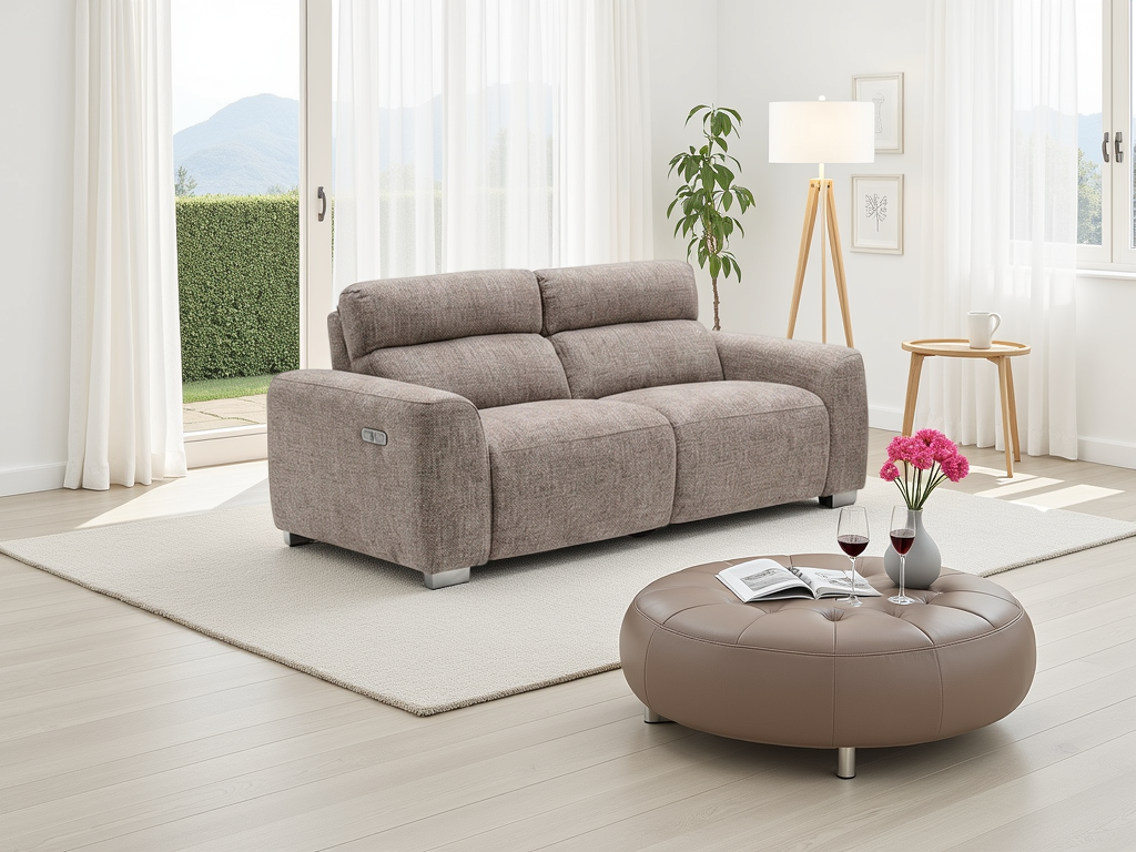 Toronto Electric Recliner Beige 3 Seater 3 Seater