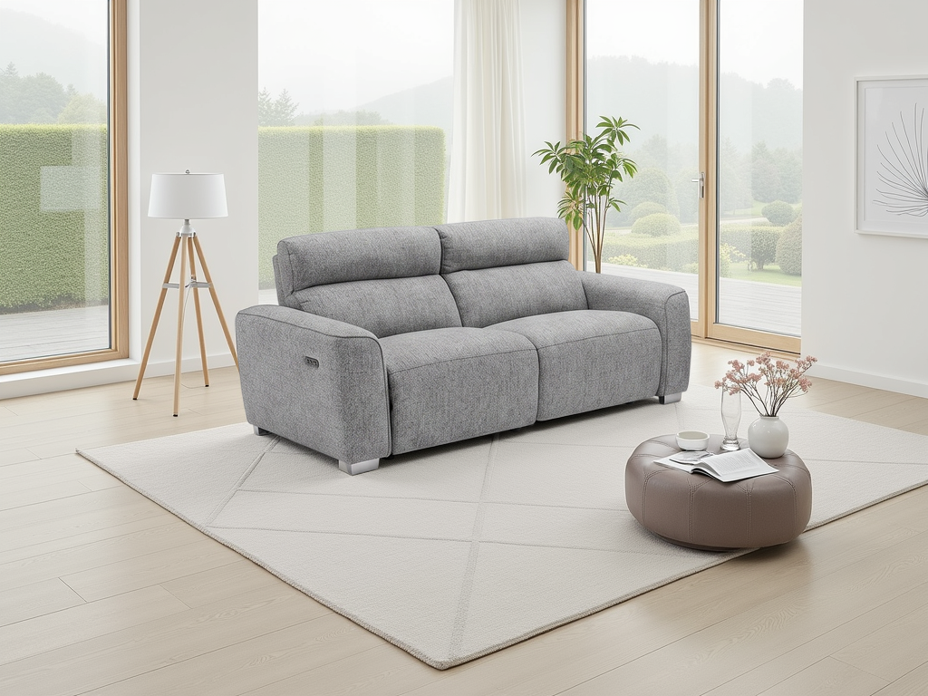 Toronto Electric Recliner Grey 3 Seater 3 Seater