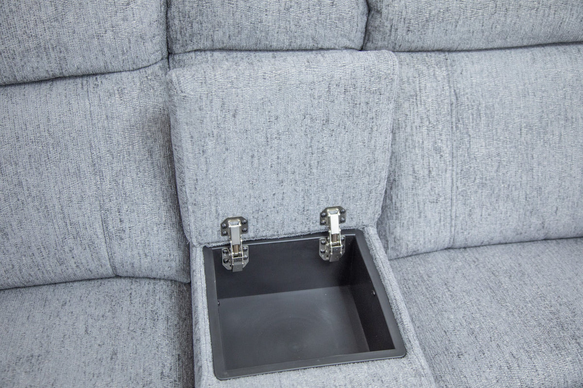 Owen Electric Recliner Sofa Grey Large Corner