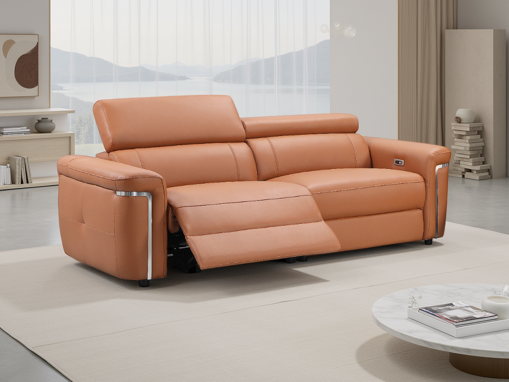 Somerville Electric Recliner Sofa Tan 3 Seater 3 Seater