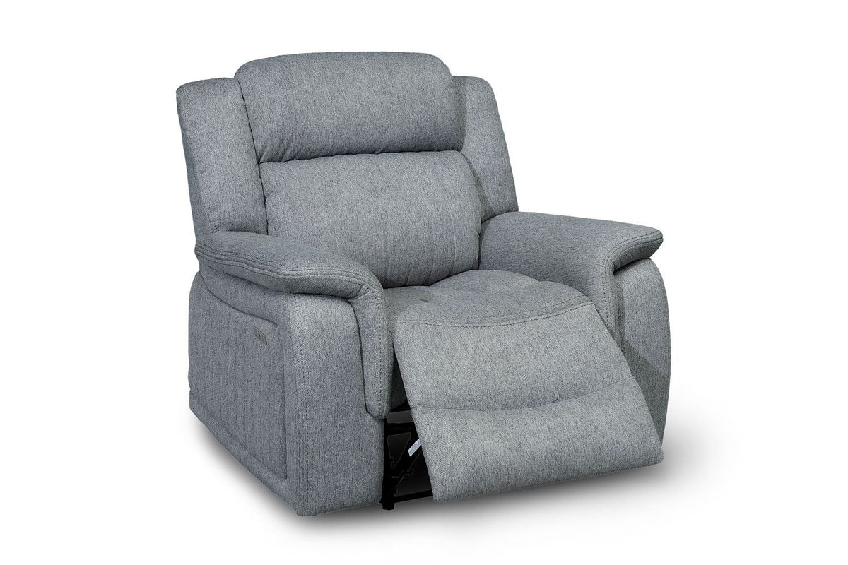 Linden Electric Recliner Sofa Grey Armchair Armchair
