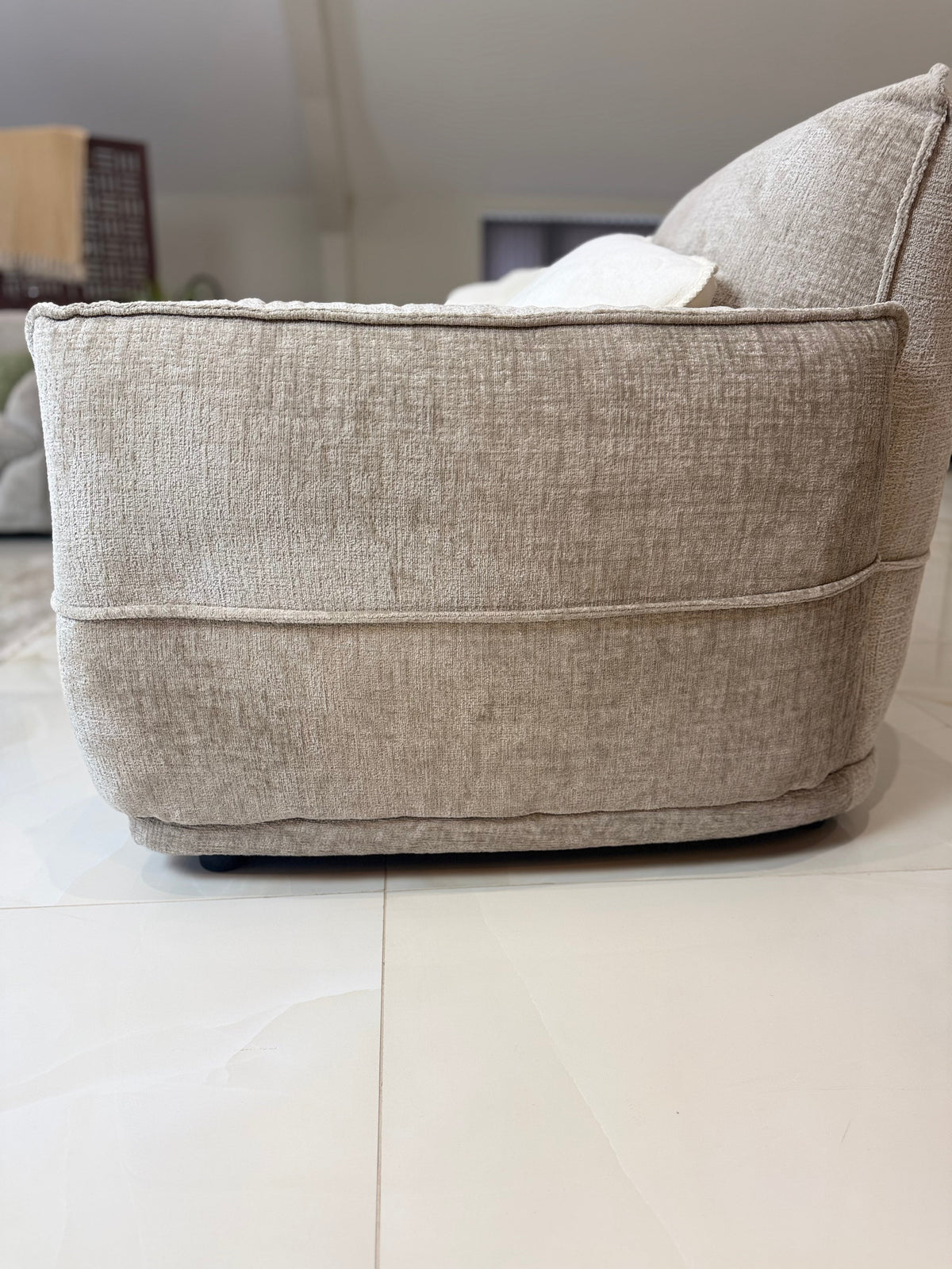 Angelo Beige Sofa - 3 Seater
