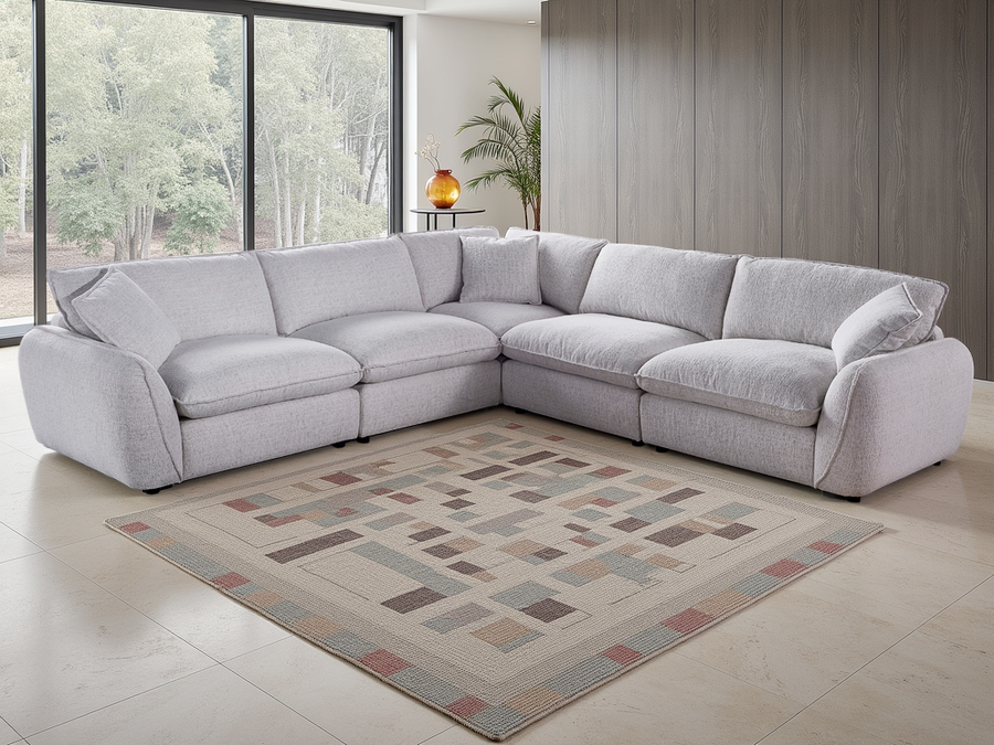 Berlin Sofa Beige Large Corner