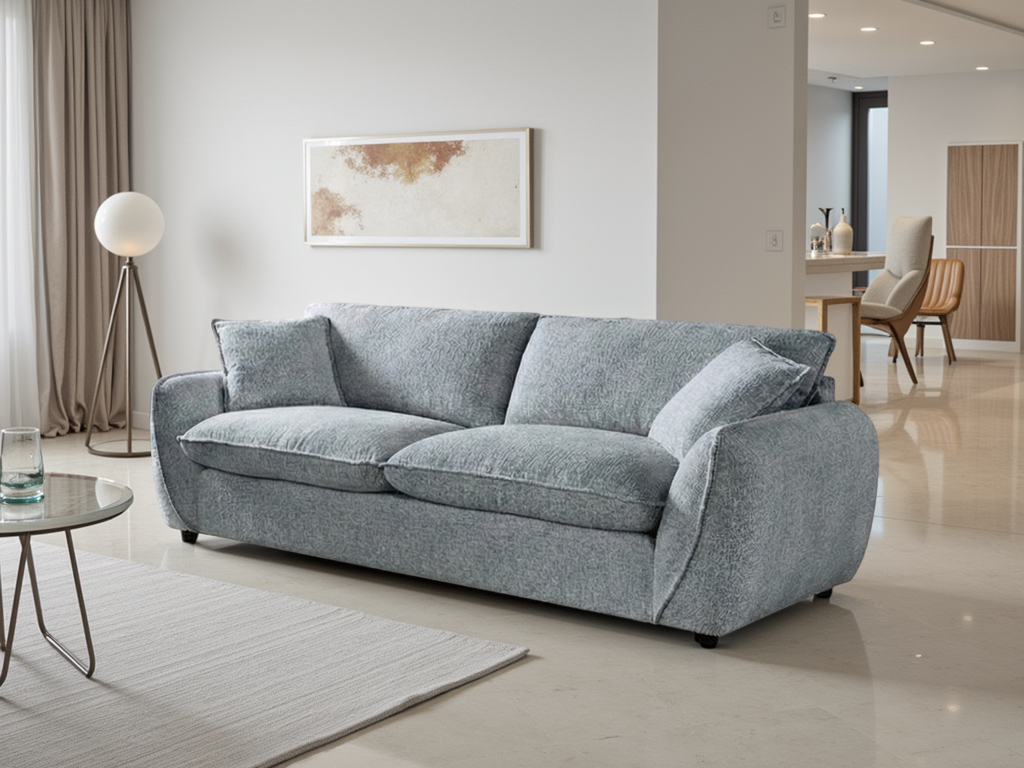 Berlin Grey Sofa - 3 Seater