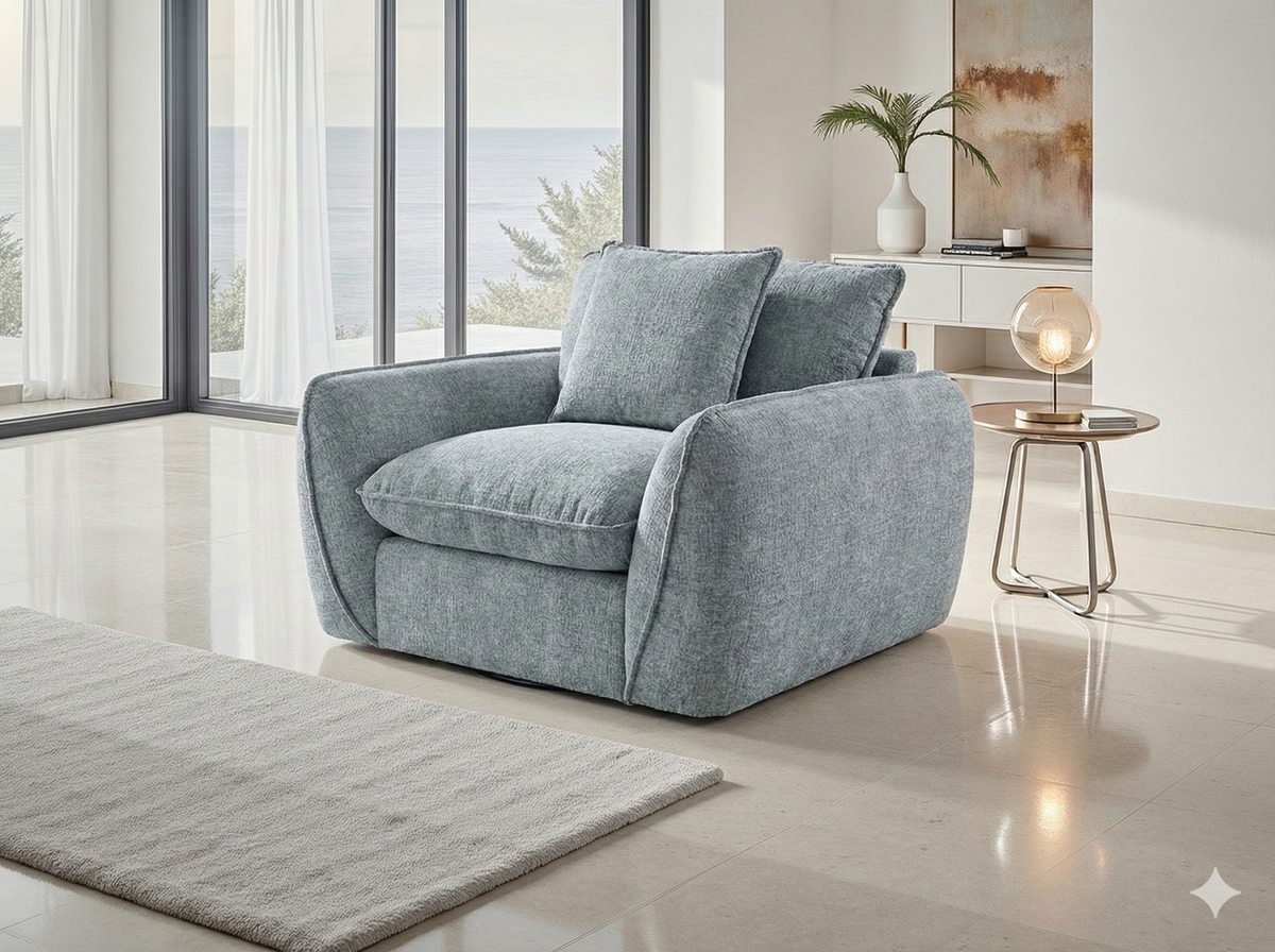 Berlin Grey Sofa - Armchair