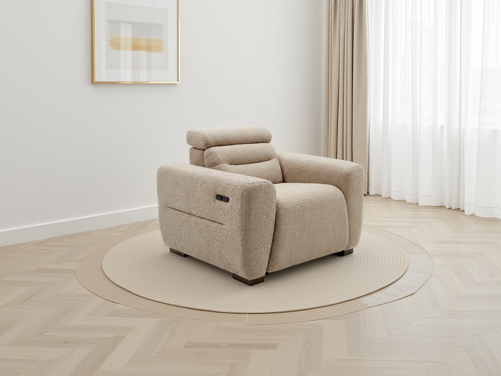 Tokyo Electric Recliner Beige Armchair Armchair