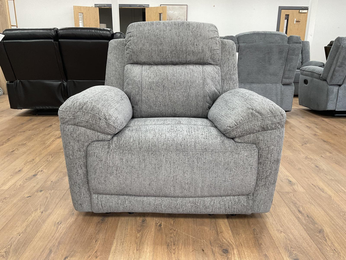 Owen Electric Recliner Sofa Grey Armchair Armchair