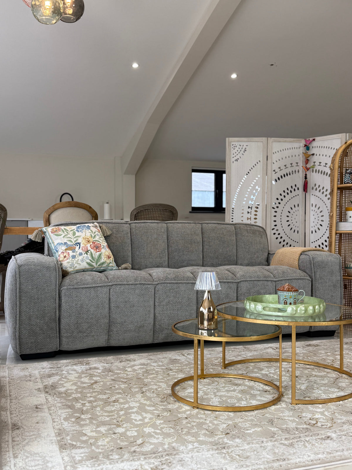 Paris Sofa Grey 3 Seater 3 Seater