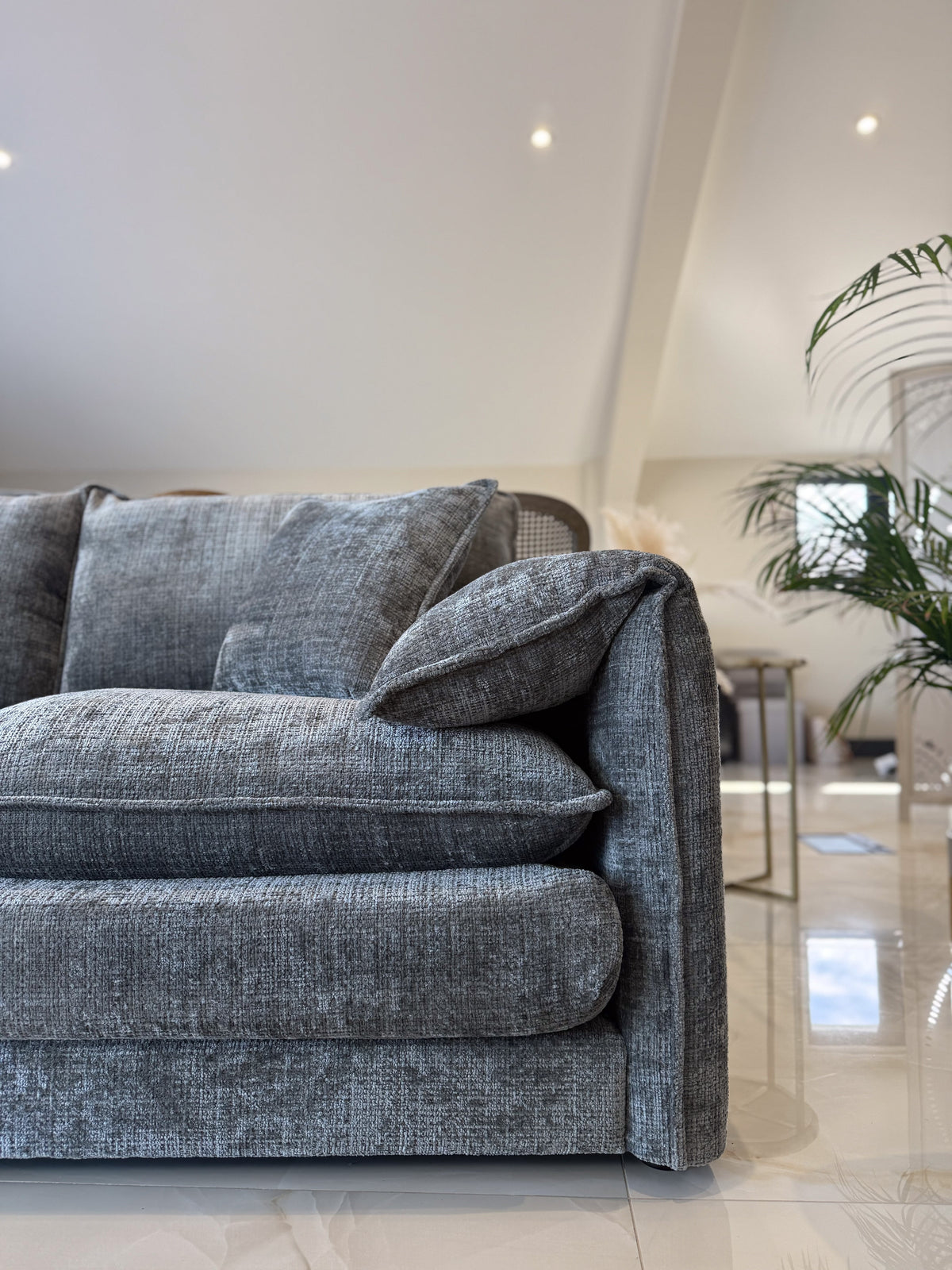Solaya Sofa Grey 3 Seater 3 Seater