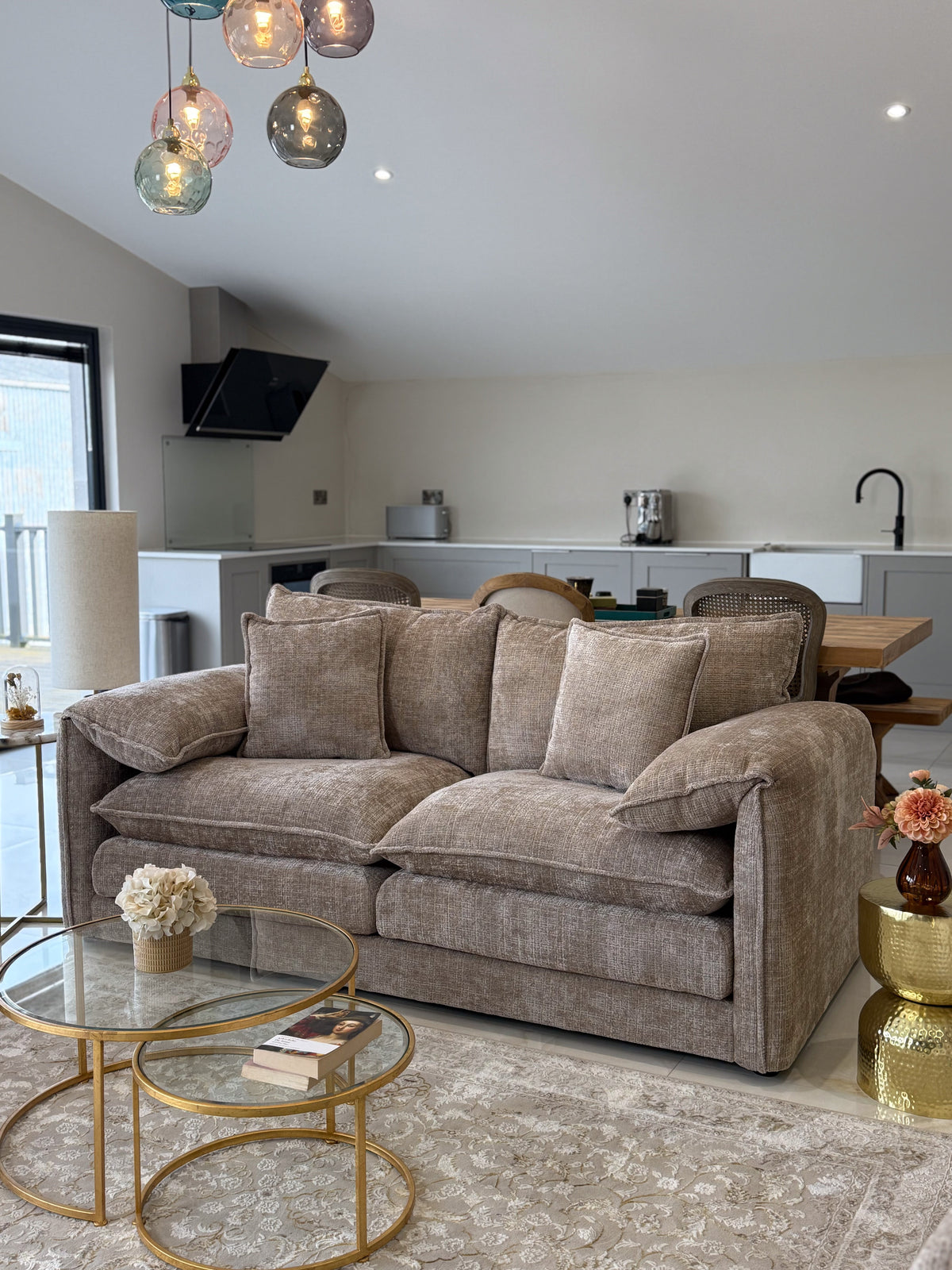 Solaya Sofa Beige 3 Seater 3 Seater