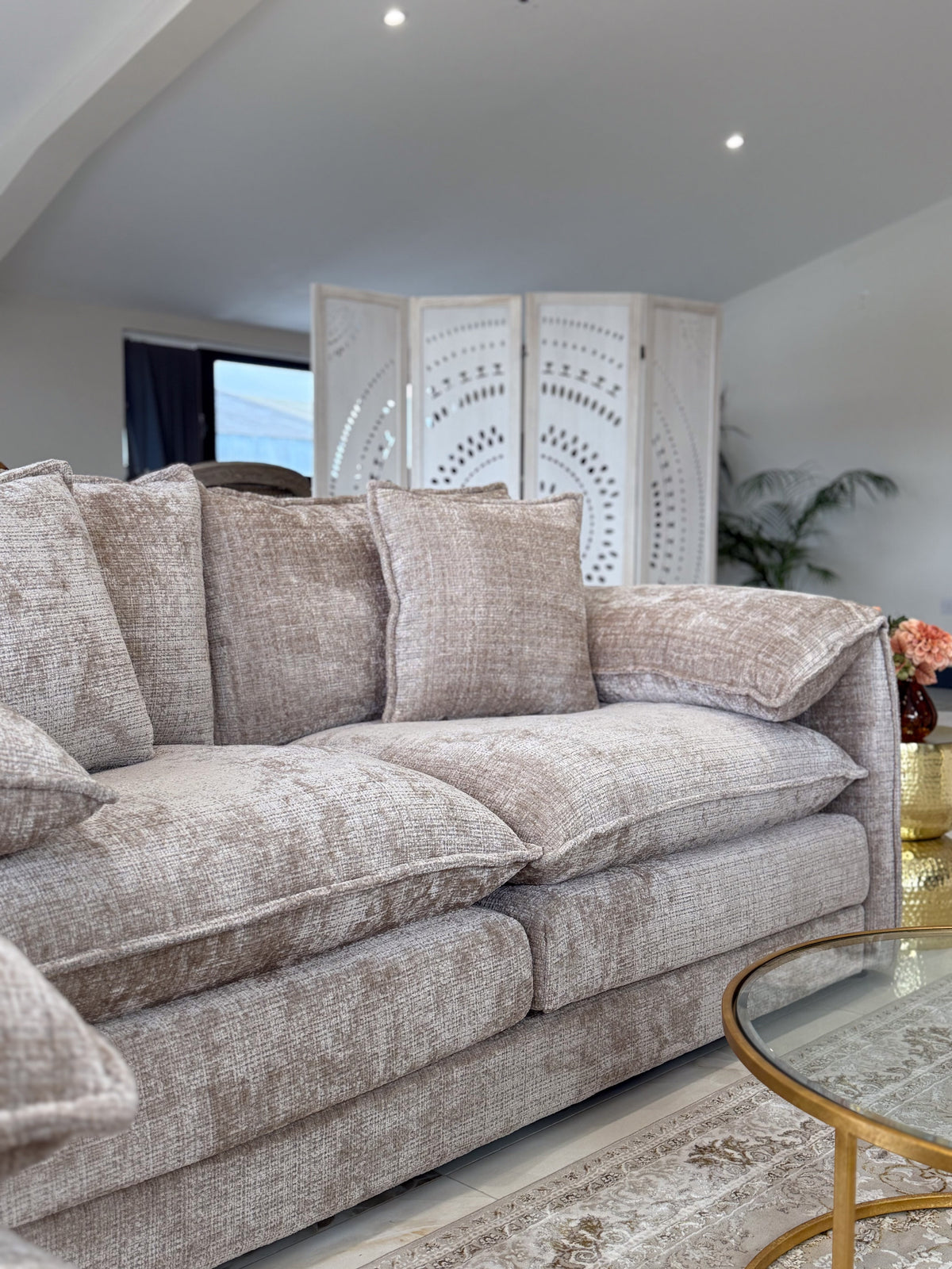 Solaya Sofa Beige 3 Seater 3 Seater