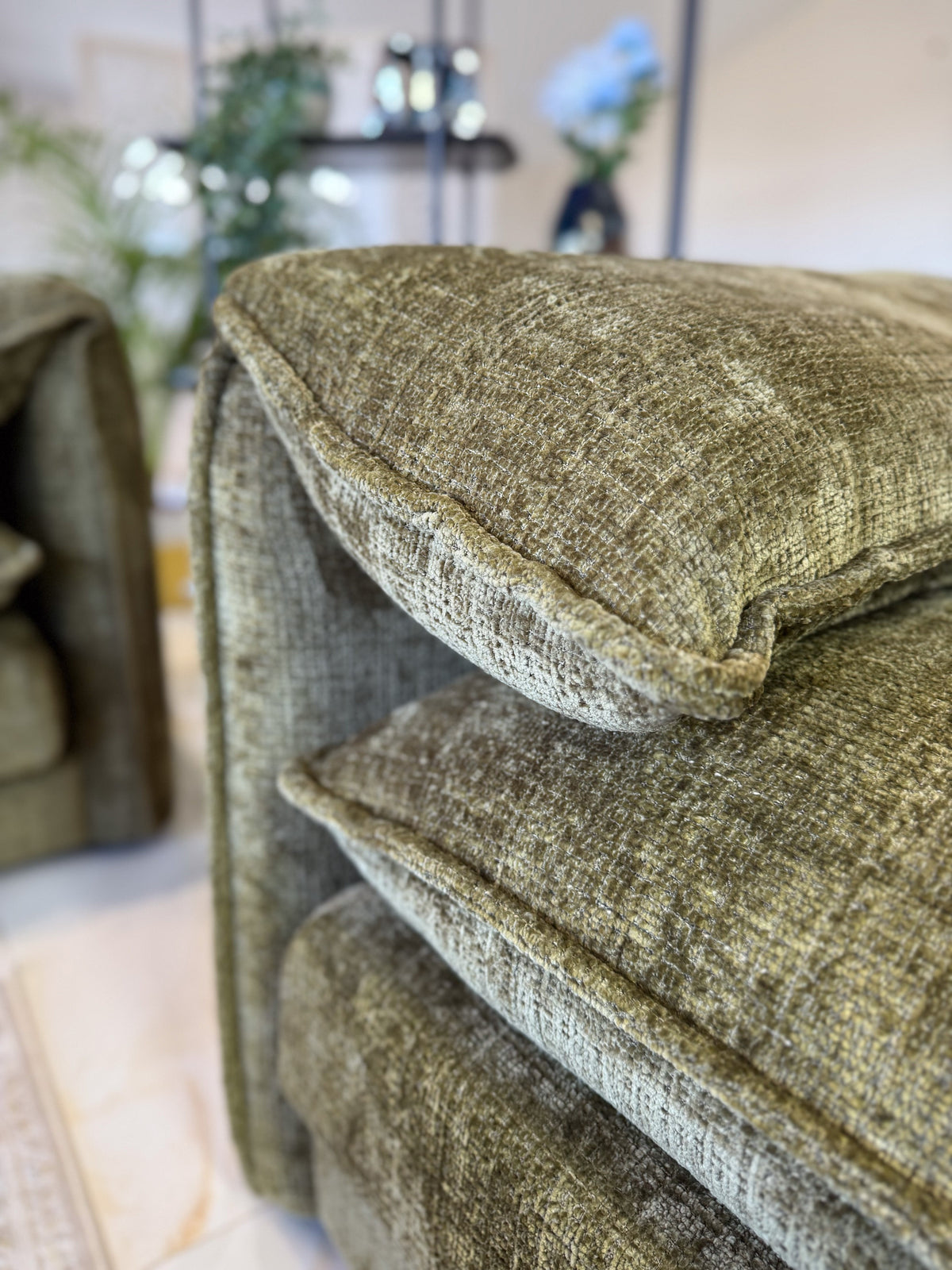 Solaya Sofa Olive 3 Seater 3 Seater