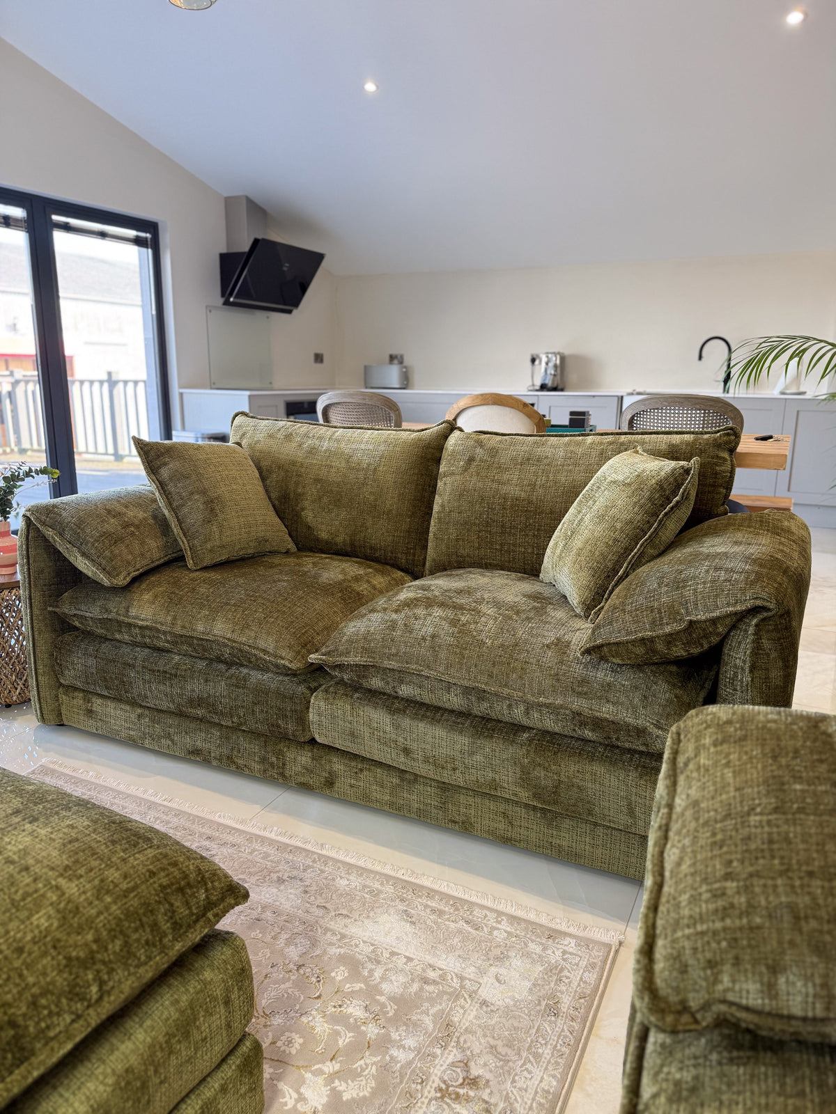 Solaya Sofa Olive 3 Seater 3 Seater