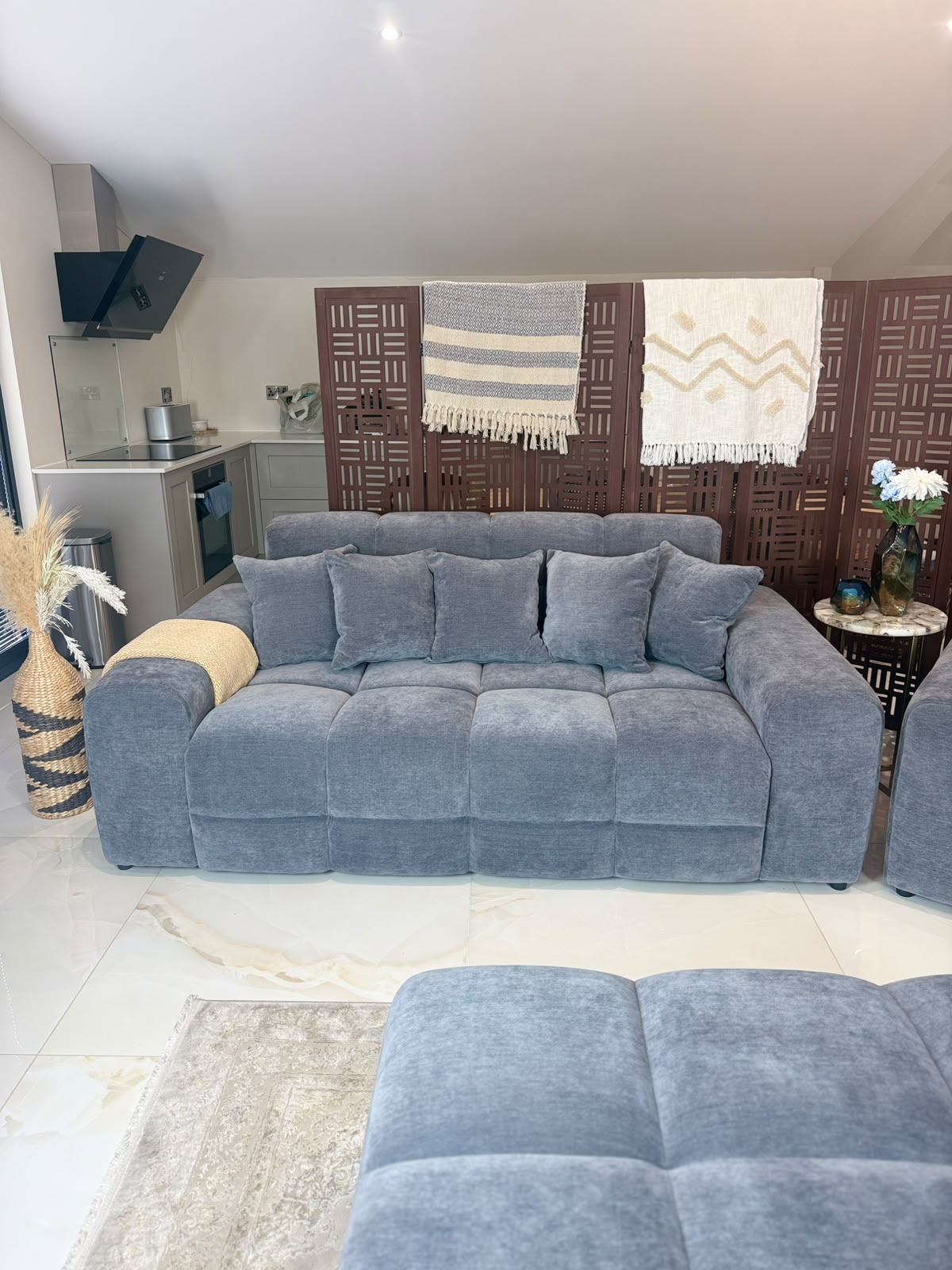 Jacob Sofa Grey 3 Seater 3 Seater