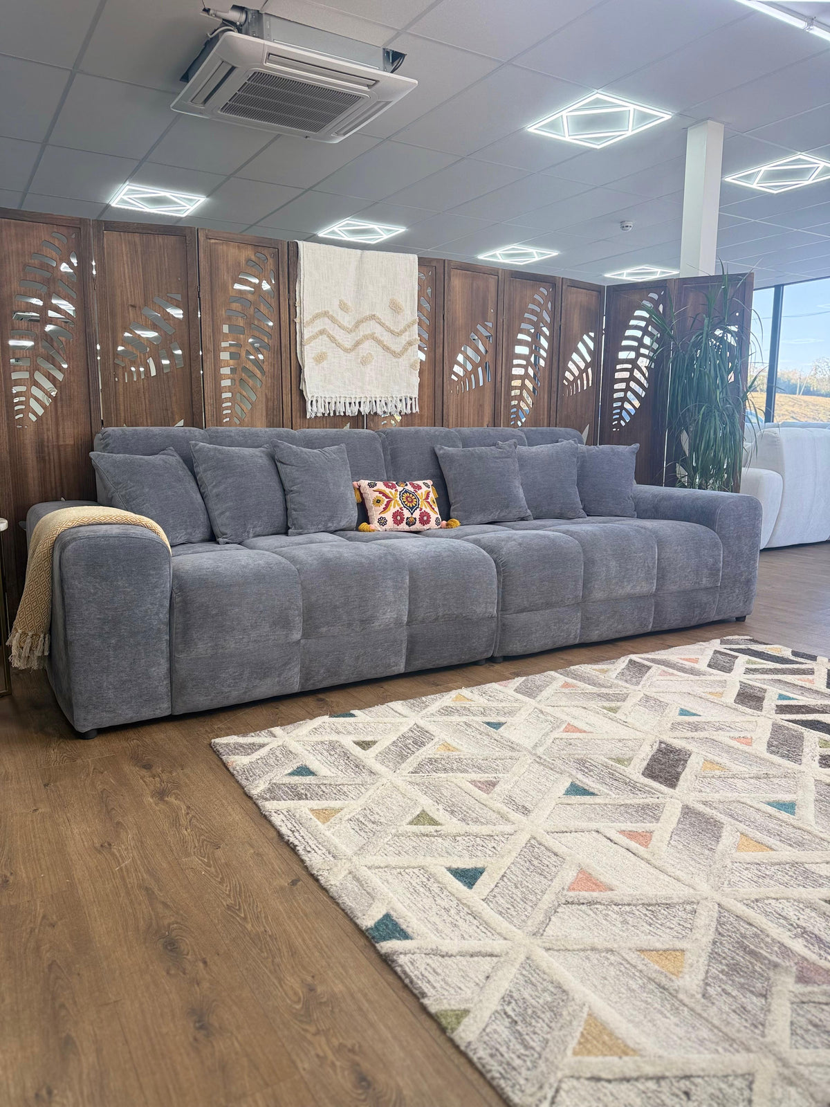 Jacob Sofa Grey 4 Seater