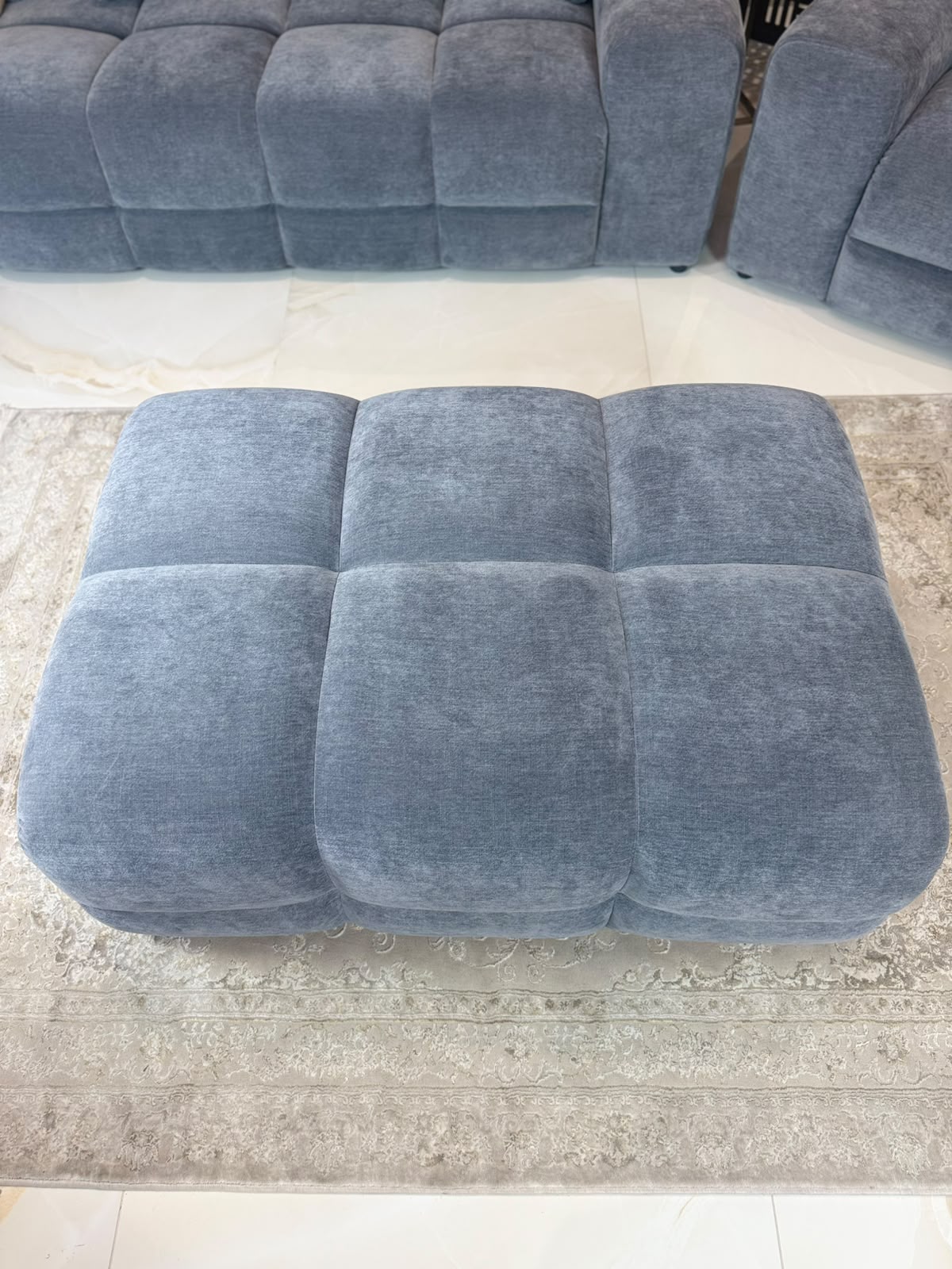 Jacob Sofa Grey Footstool