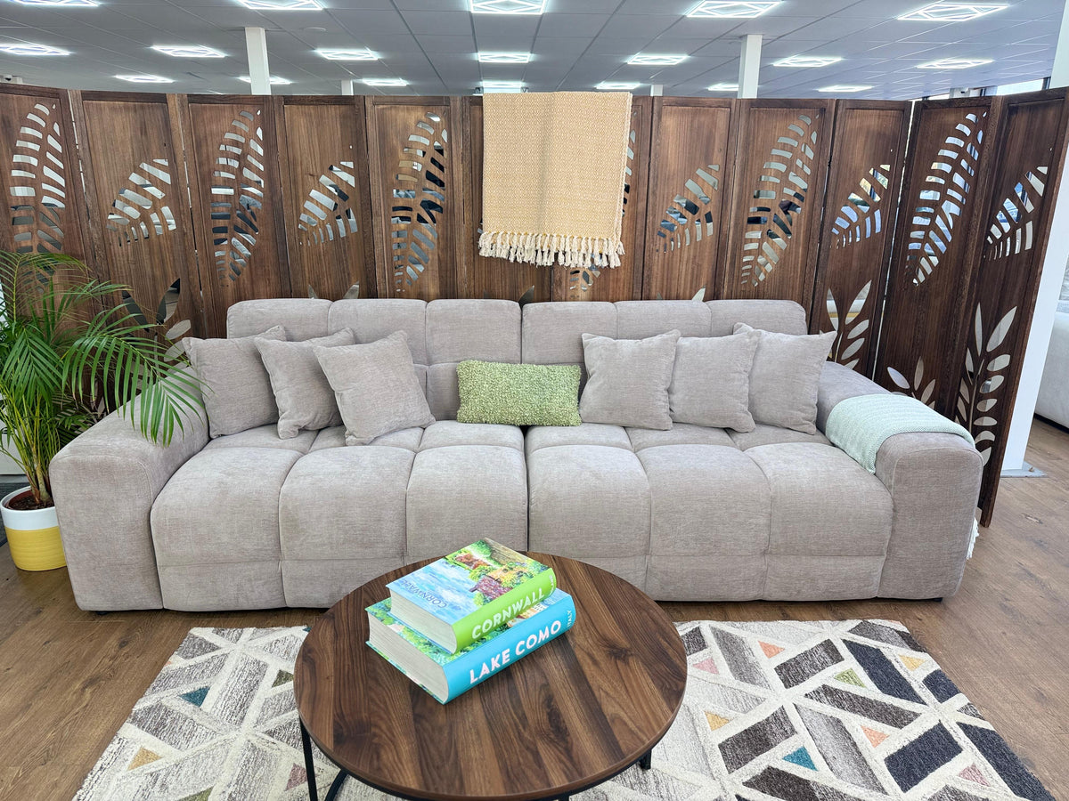 Jacob Sofa Latte 4 Seater