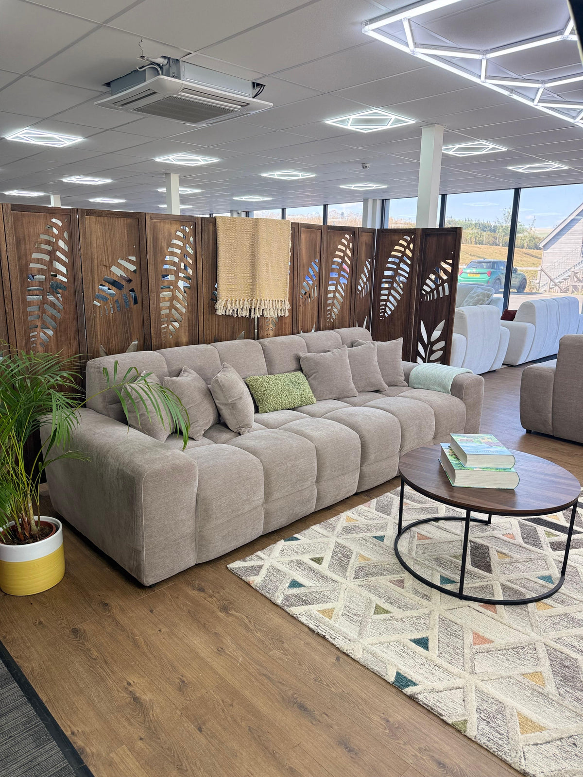 Jacob Sofa Latte 4 Seater