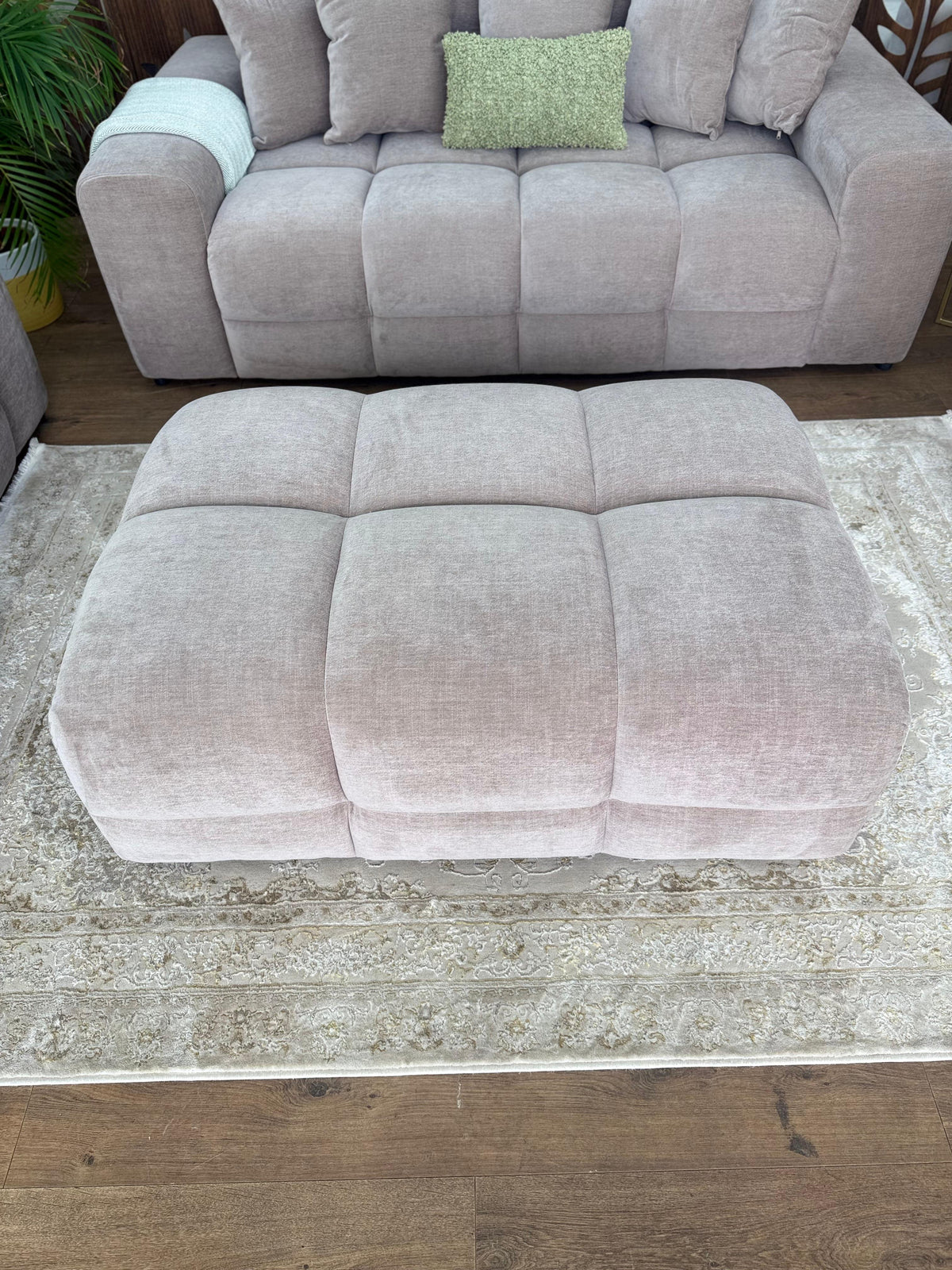Jacob Sofa Latte Footstool