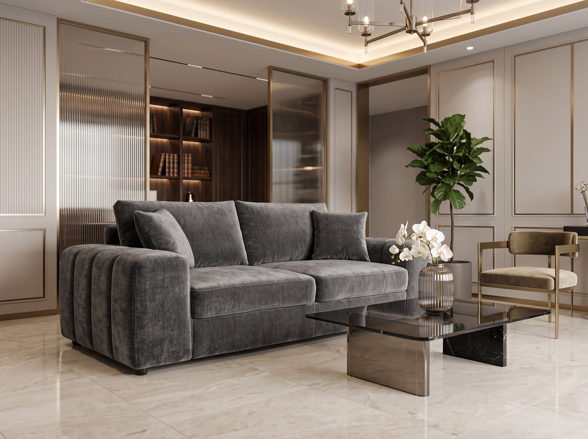 Laguna Sofa Grey 3 Seater 3 Seater