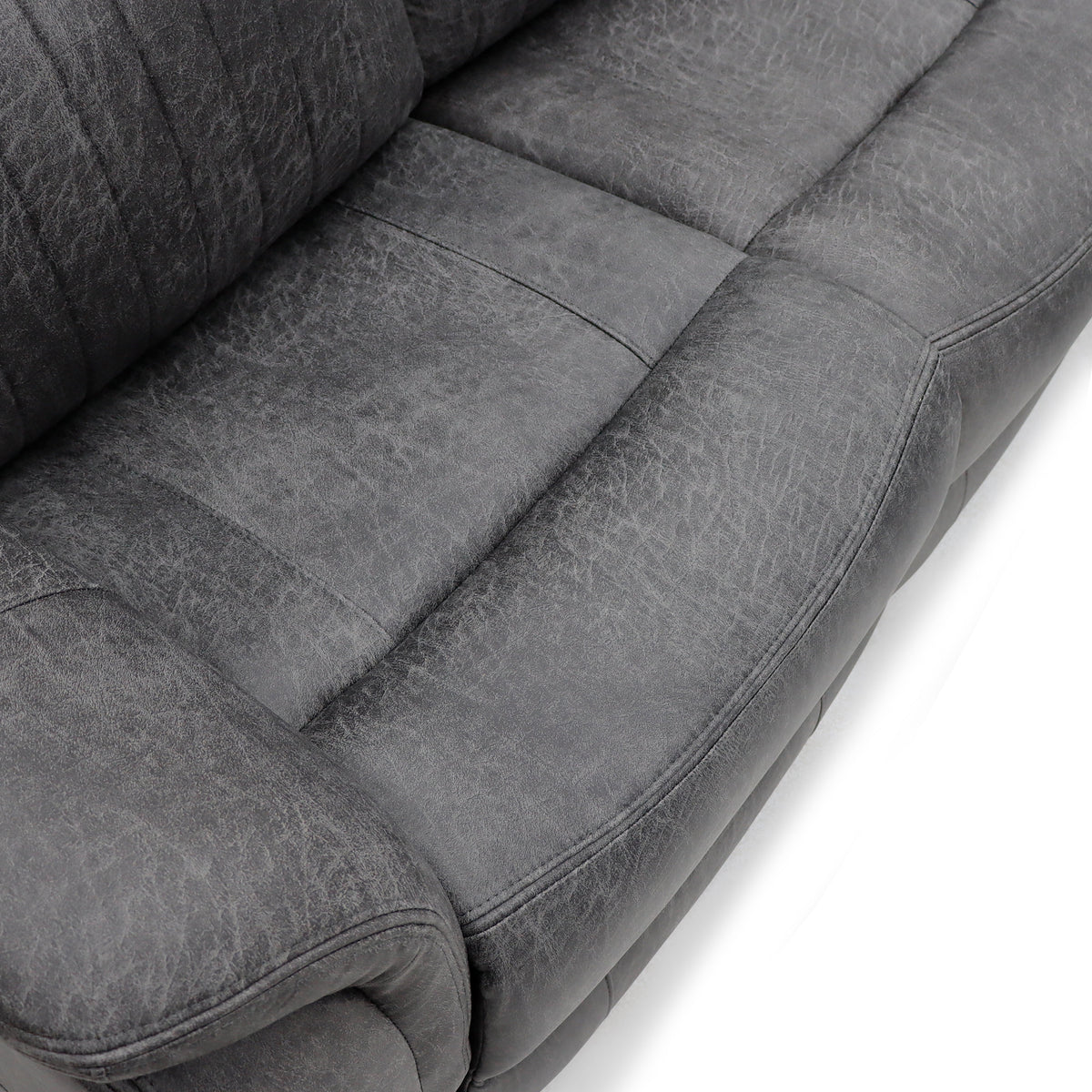 Leon Electric Recliner Grey Sofa