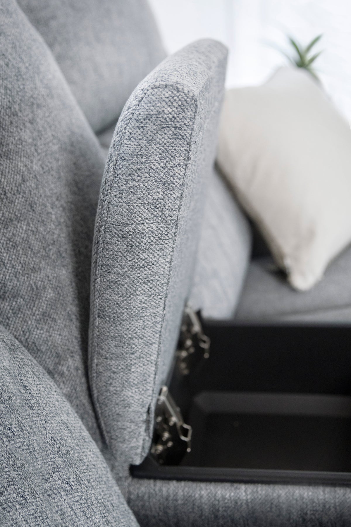 Linden Electric Recliner Grey Sofa