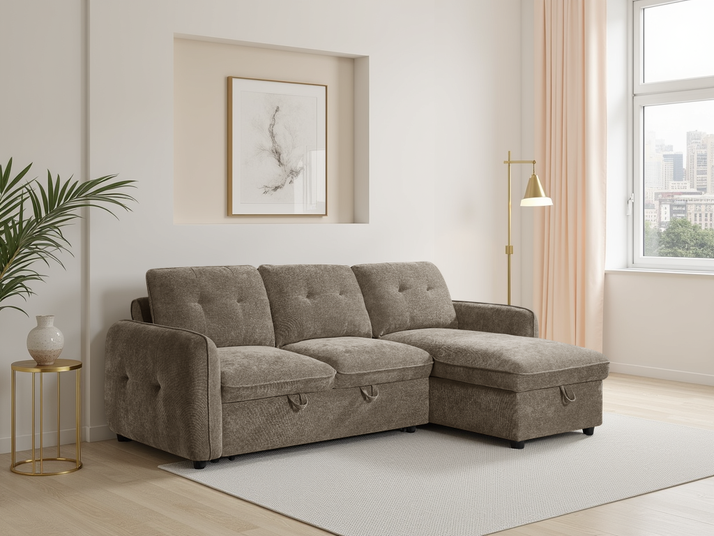 Moscow Sofabed Brown Universal Corner