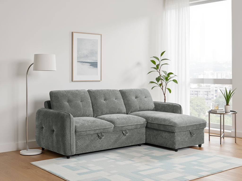 Moscow Sofabed Grey Universal Corner