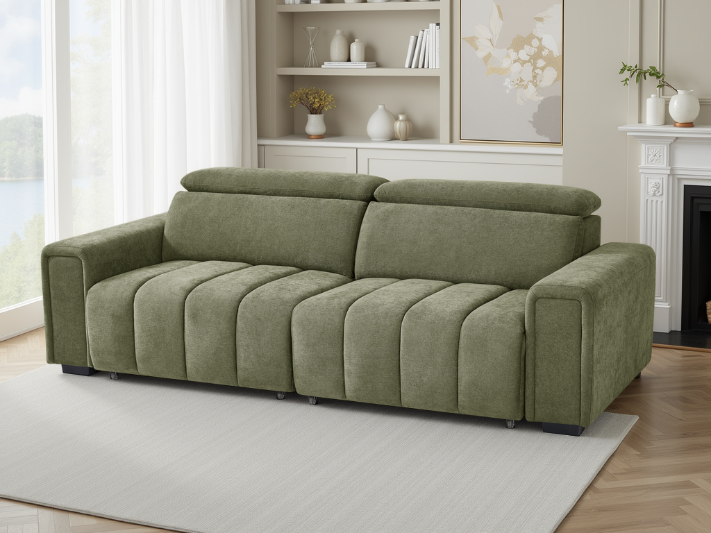 Molly Electric Sofabed Green 3 Seater