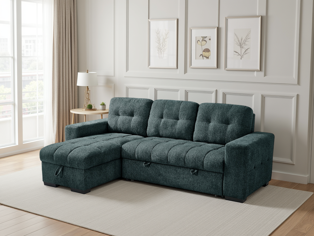 Palermo Universal Corner Sofabed Teal