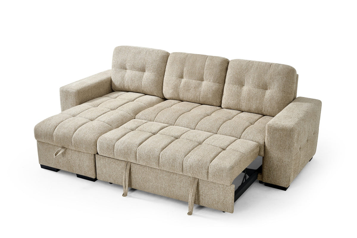 Palermo Universal Corner Sofabed Beige