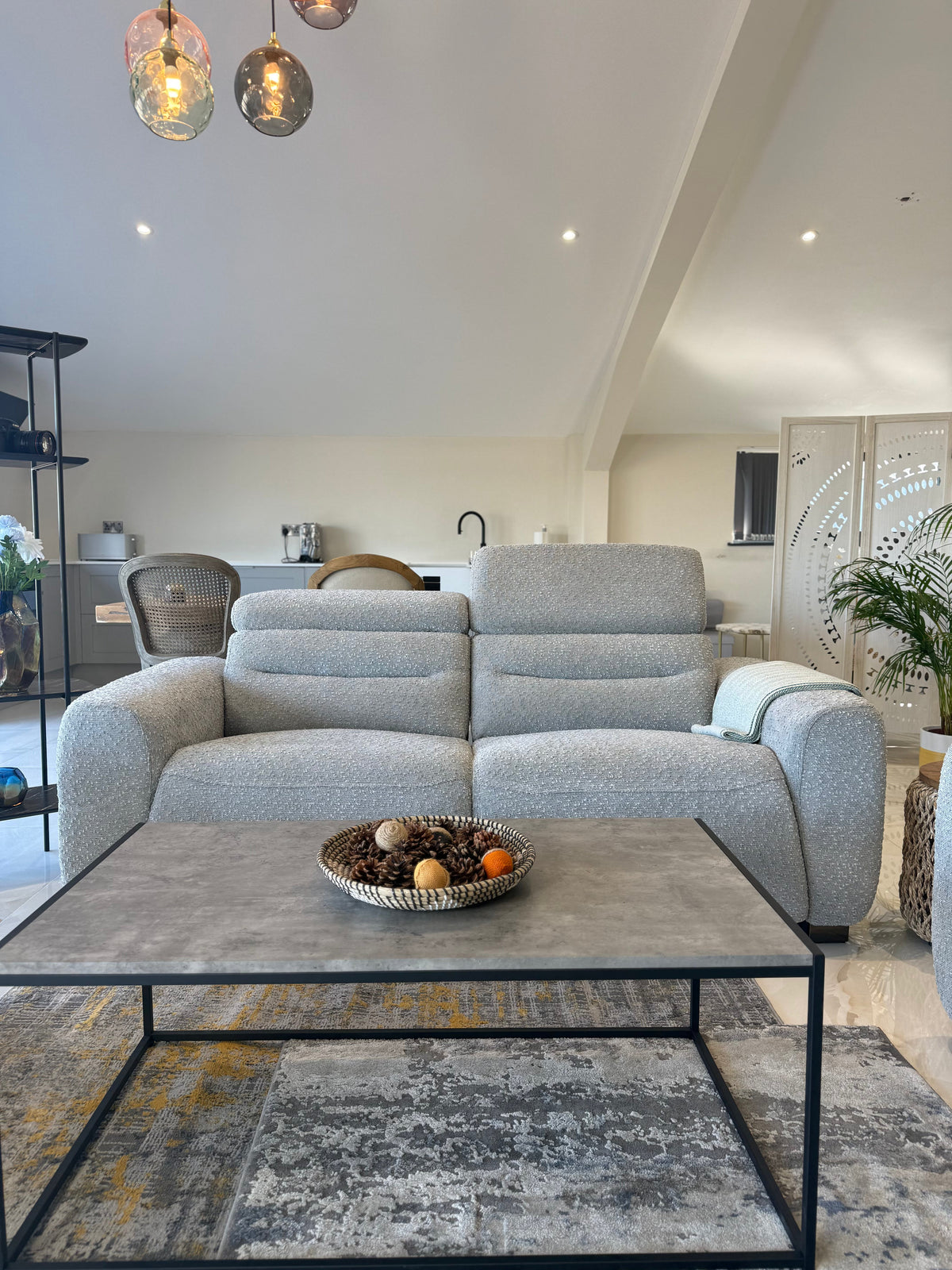 Tokyo Electric Recliner Grey 3 Seater 3 Seater