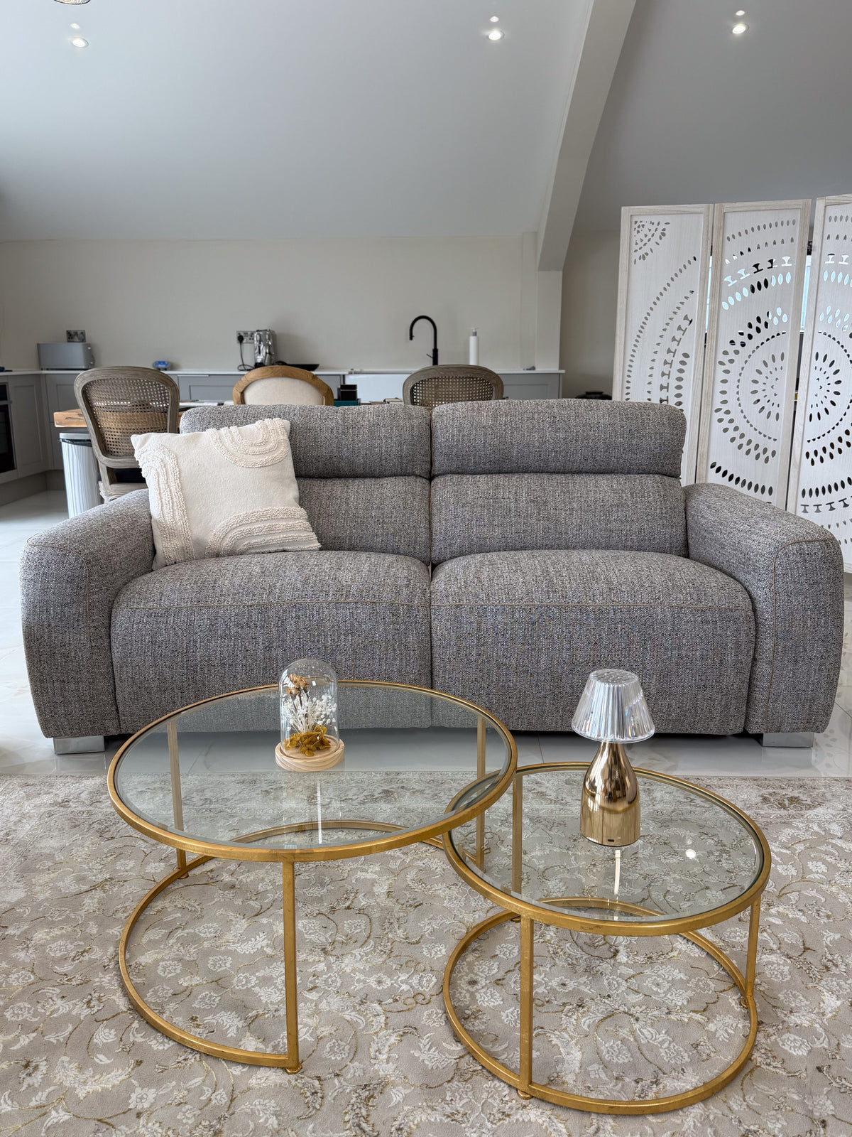 Toronto Electric Recliner Beige 3 Seater 3 Seater