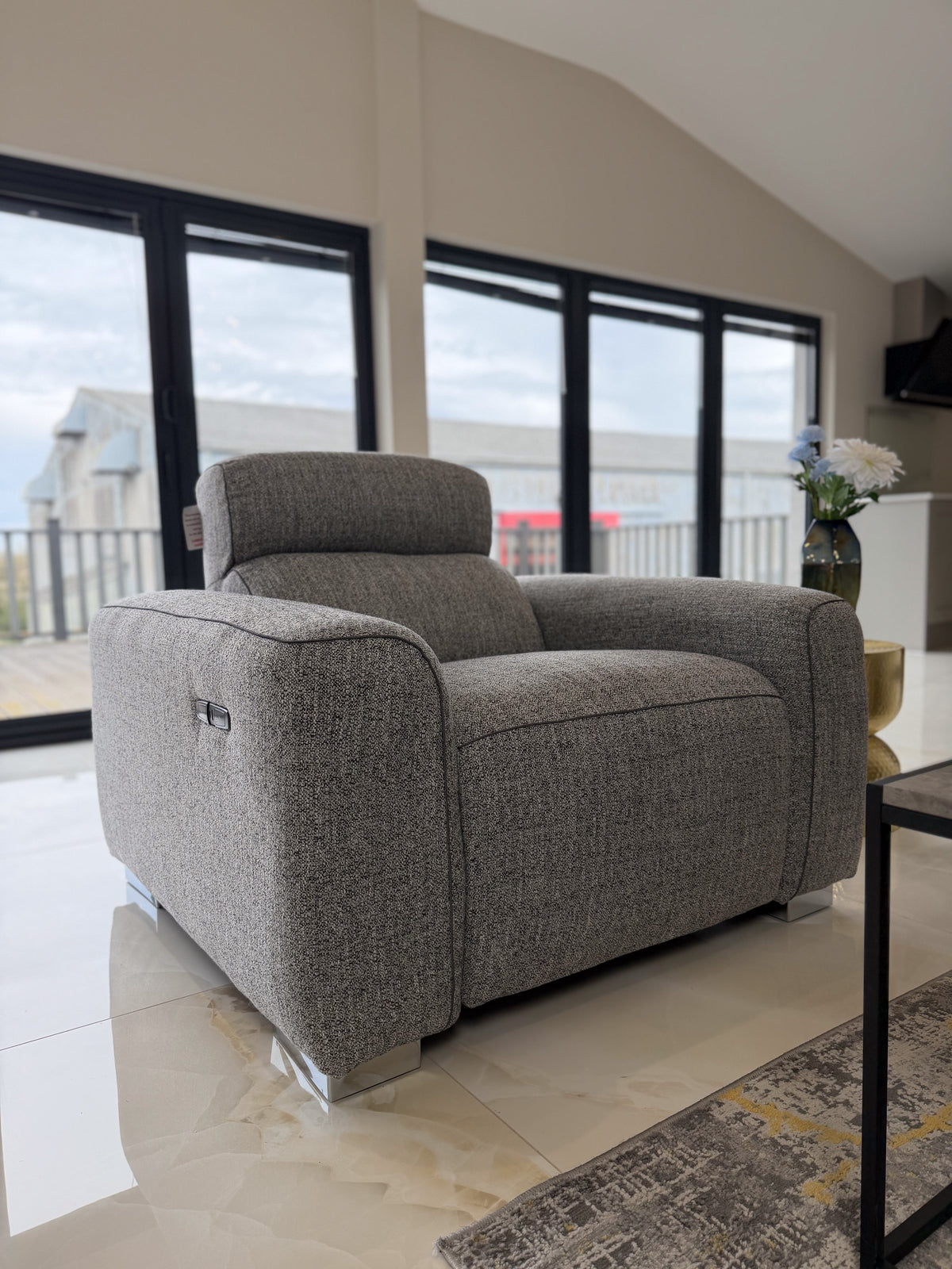 Toronto Electric Recliner Grey Armchair Armchair