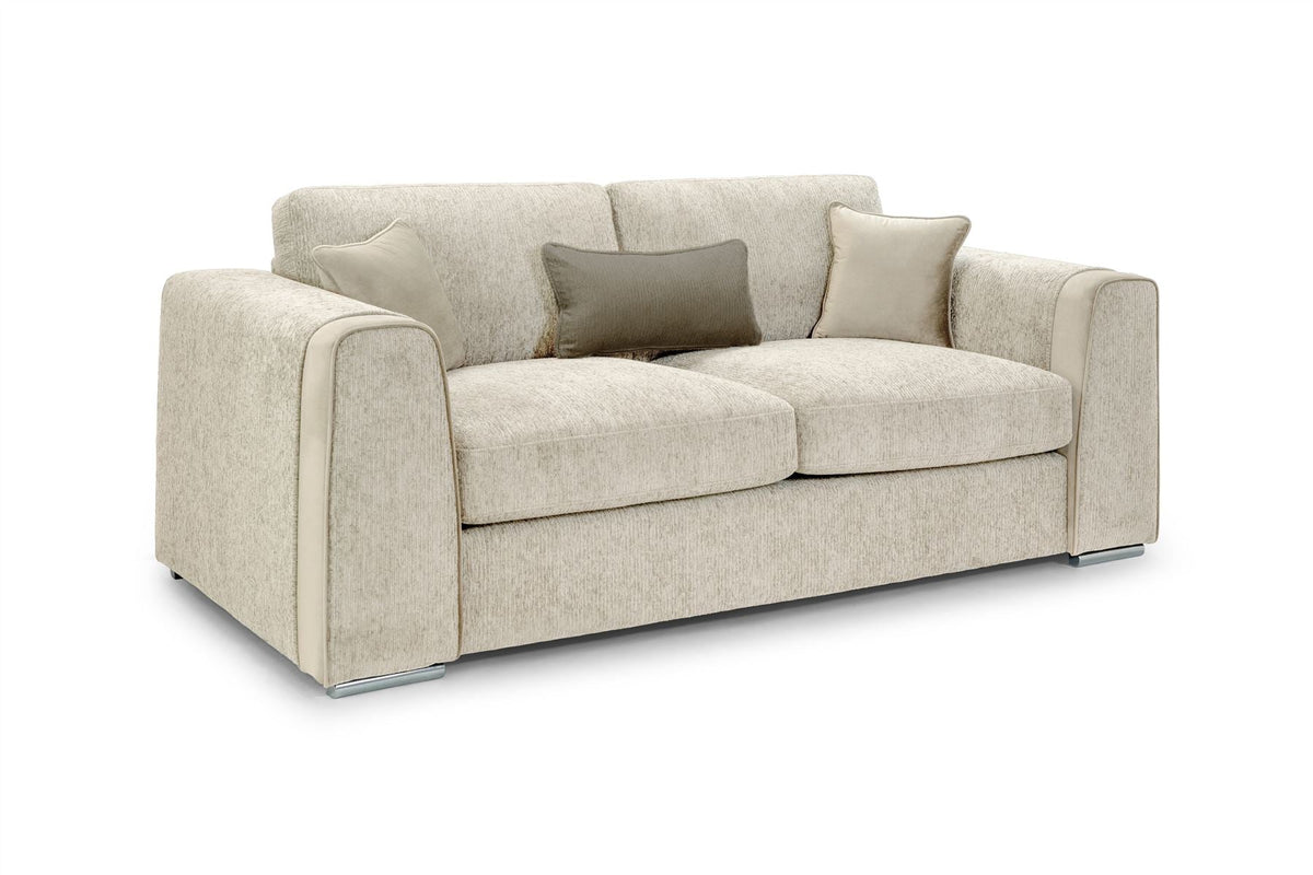 Naples Sofa Beige 3 Seater 3 Seater