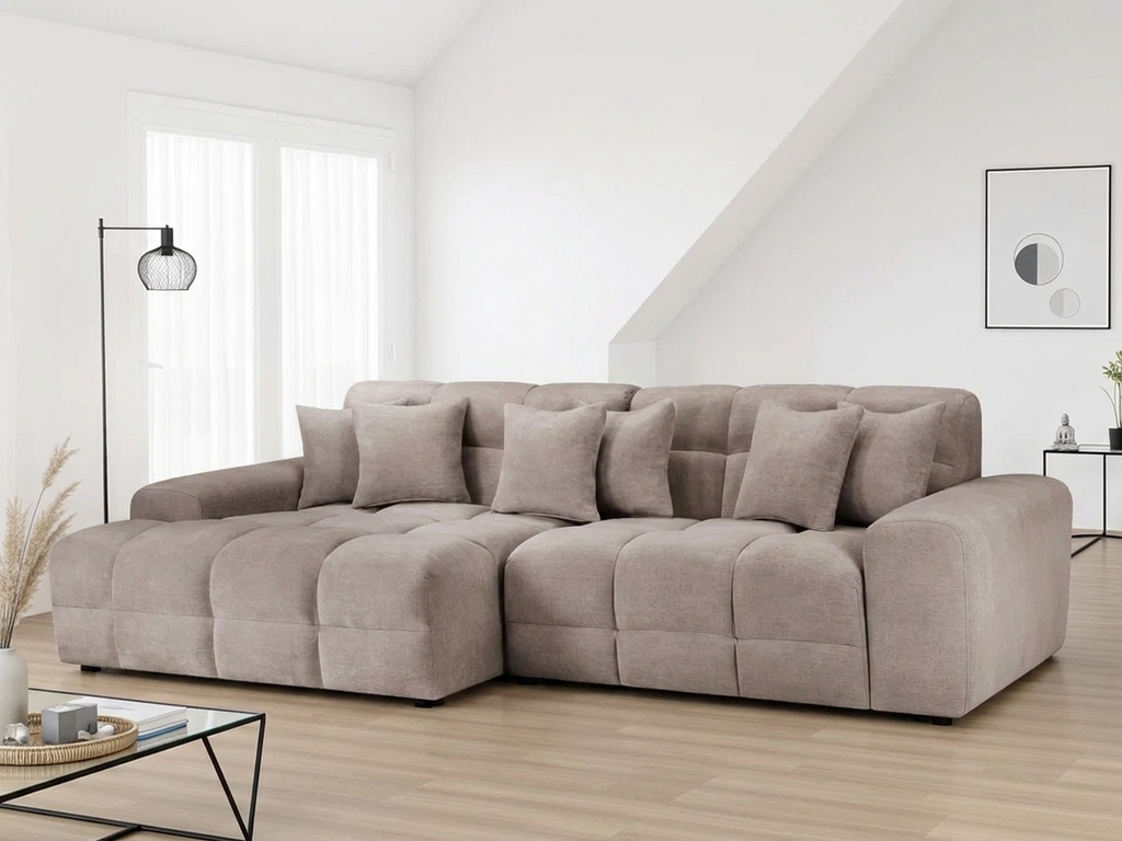 Jacob Sofa Latte Left Hand Facing Corner