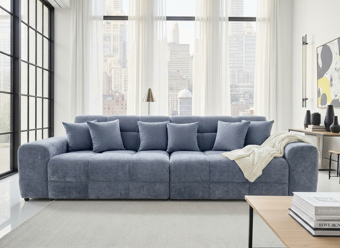 Jacob Sofa Grey 4 Seater